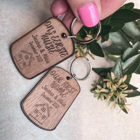 Our first home wooden keyring(1) Our first home wooden keyring(1)