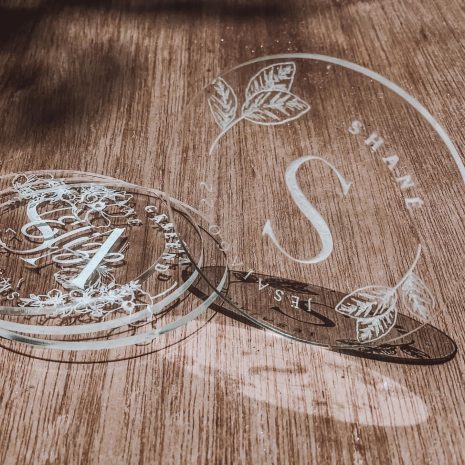 Blessed perspex round coasters(1)