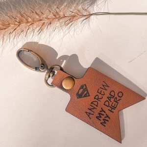 Hero Dad Flag Keyring