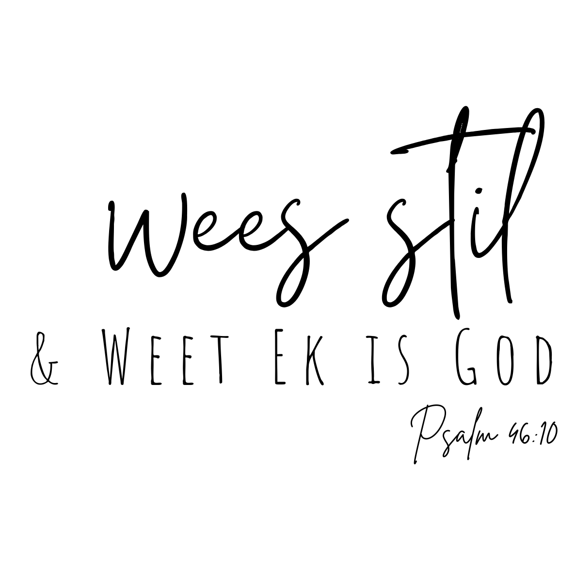 be still & Know Psalm 4610-5