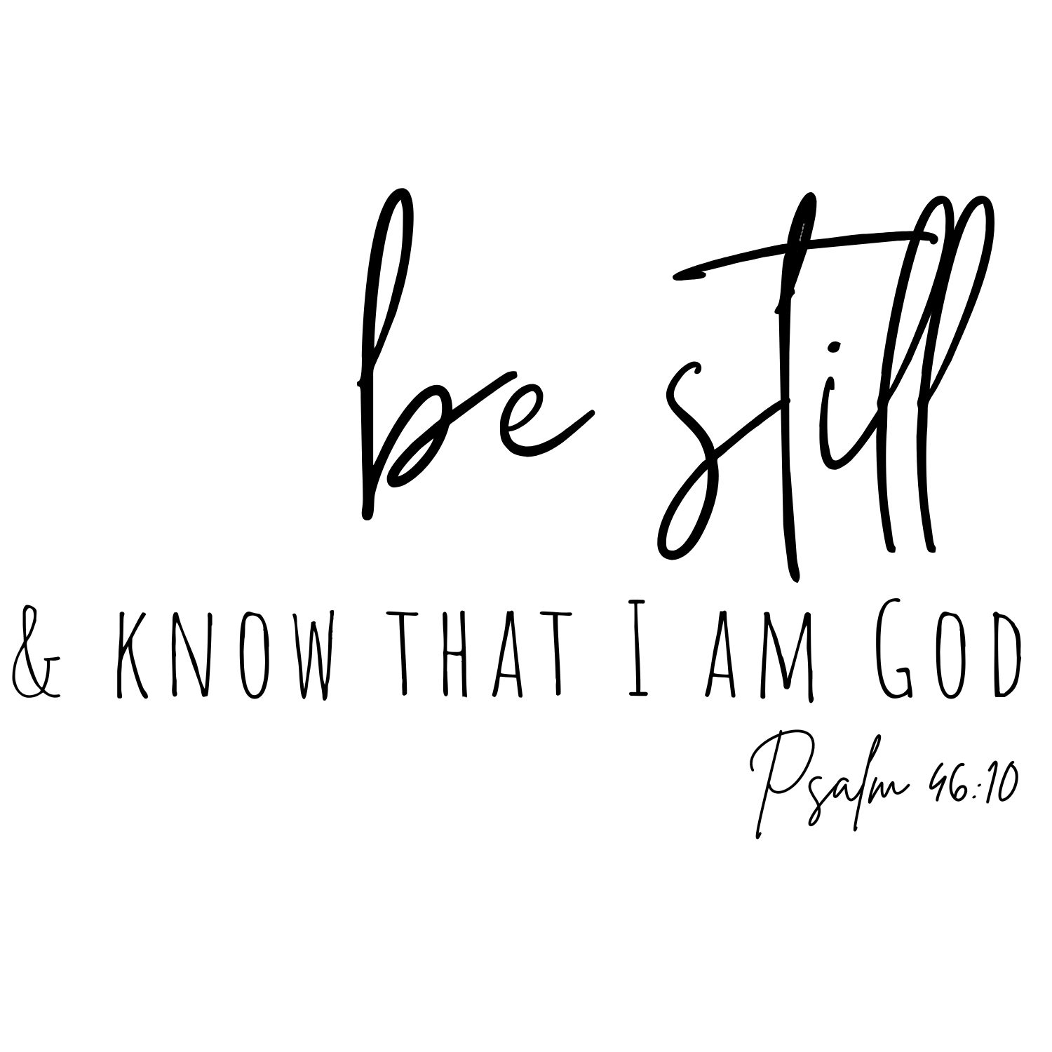 be still & Know Psalm 4610-7
