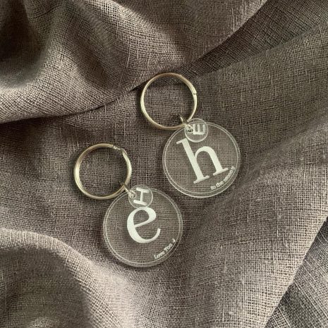 coin initial keyring set(2) coin initial keyring set(2)