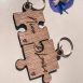 puzzle wood keyring set