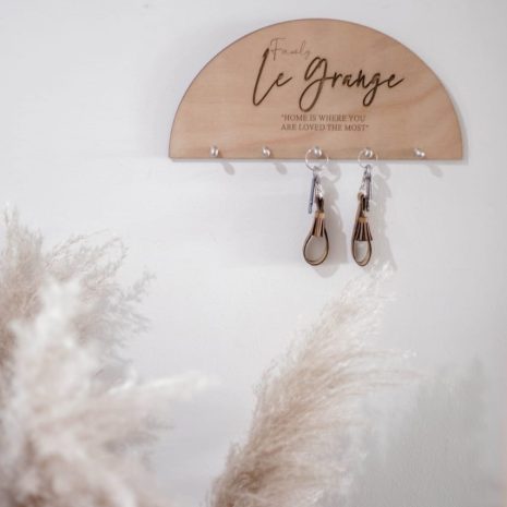wooden name key board