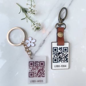 QR Code Keyring Tag